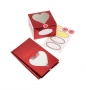 Set de 3 Cajas para dulces rojo metalizado