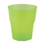 Set 6 Vasos Verdes Plástico Reutilizable