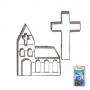 Set 2 cortadores iglesia y cruz inox
