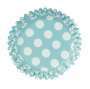 Cápsulas para cupcakes polkadots Aqua Blue