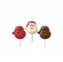 Molde para lollipos de Chocolate Santa Claus