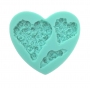 Molde de silicona Heart & Roses