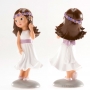 Figura para Tarta Niña Comunión Lazo Violeta