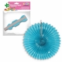 Abanico turquesa 25cm