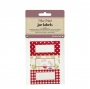 Pack 30 etiquetas adhesivas para Botes Vintage Red