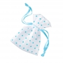 Mini Bolsitas de Organza Lunares Azules