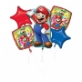 Bouquet de Globos Mario Bros 5 Ud