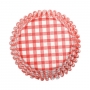 Mini Cápsulas Cupcakes Gingham Rojo