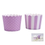 Mini Muffin Wrapper Lilac & White