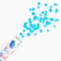 Cañón Confetti de Papel Azul 30 cm