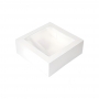 Caja para Tarta Blanca con Ventana - 20 x 7,5 cm