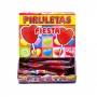 Caja Piruletas Corazón Cereza 20 ud