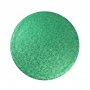 Cake drum redondo verde metalizado 35 cm