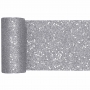 Camino de Mesa Plateado 5 m x 13 cm