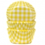Cápsulas para  Cupcakes Gingham Yellow