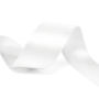 Cinta de raso doble blanca