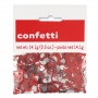 Confeti Metalizado Corazones Rojo y Plata
