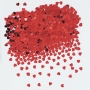 Confeti Metalizado Corazones Rojos