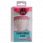 Set de 15 conos para dulces rosa