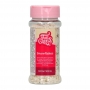 Copitos de nieve blancos con purpurina