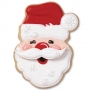 Set de 2 Cortadores Papa Noel con Bigote 3D