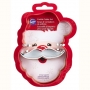 Set de 2 Cortadores Papa Noel con Bigote 3D
