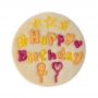 Cortador con Expulsor Happy Birthday 6,5 cm
