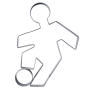 Cortador Futbolista 9cm