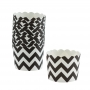 Cápsulas para Cupcakes Chevron Negro