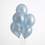 Pack de 5 globos Azul Cielo Perlado