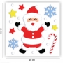 Decoración Gel para Ventanas Santa Claus