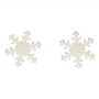Decoraciones de Azúcar Copos de Nieve Blancos