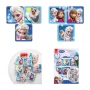 Juego de 12 impresiones de Frozen cuadradas