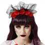 Diadema Catrina Rosas Rojas