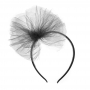 Diadema Decoración de Tul Negro
