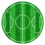 Disco de Azúcar Campo de Fútbol 20 cm