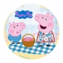 Disco de Oblea Peppa Pig y George Picnic