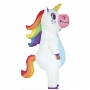 Disfraz Hinchable de Unicornio Arcoíris con Ventilador