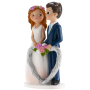 Figura para Tarta Pareja Corazón 16 cm