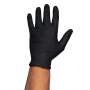 Guantes de nitrilo negros - S 100 ud - Rubberex