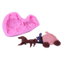 Molde Silicona 3D - Carroza Princesa