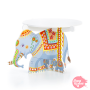 Stand para Tarta Blanco - Elefantes 20 cm