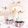 Topper para Cupcakes Love Oro 6 ud - Partydeco