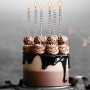 Velas Cumpleaños Burbujas Plateadas 14 cm - 6 ud