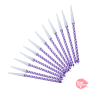 Velas en Espiral Lilas 6 cm - 12 ud