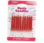 Velas Red Glitter 