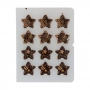 Decoraciones de Chocolate Estrellas 3,5 cm 12 ud