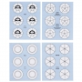 Plantillas para elaborar Flores wilton (48 pcs)
