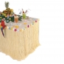 Falda para mesa Tropical con Flores