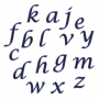 Cortador de Letras Minúsculas cursiva